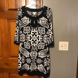 White House Black Market mid length shift dress